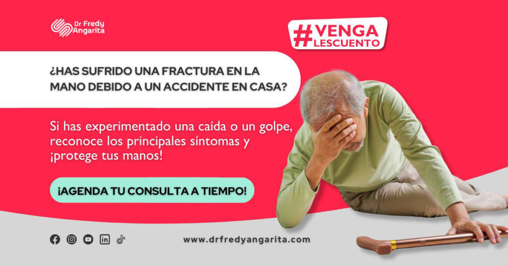 Accidentes Caseros: Identifica los síntomas que podrían indicar una fractura en manos o dedos.